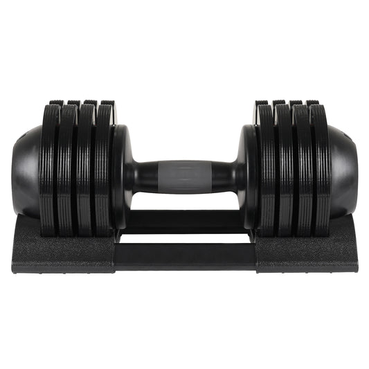 52LBS Adjustable Dumbbell – Steel & Reinforced Plastic
