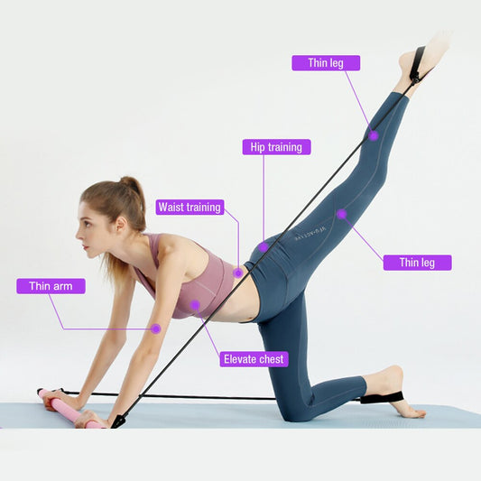 Portable Pilates Bar Kit – Resistance Band Fitness Stick for Yoga & Strength Training