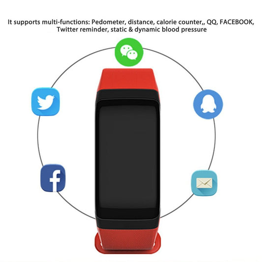 F1 Smart Watch – Fitness Tracker with Heart Rate, BP & SpO₂ Monitor, IP67 Waterproof