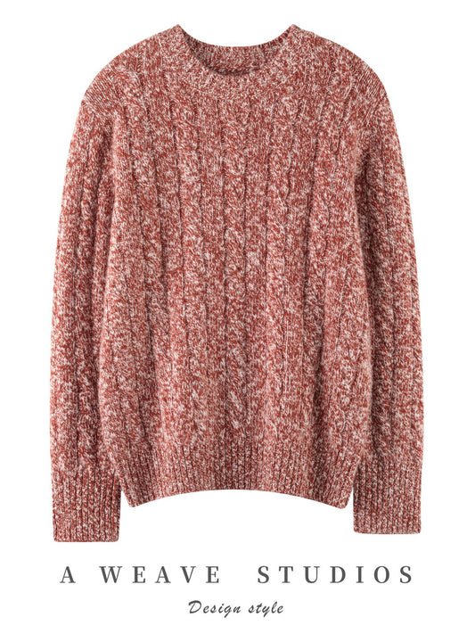 Pure Cashmere Cable Knit Sweater – Soft Warm Luxury Pullover