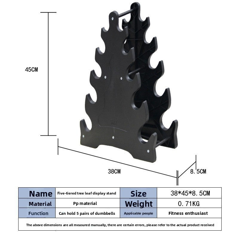 PE Dumbbell Storage Rack for Gym – Space-Saving & Stable