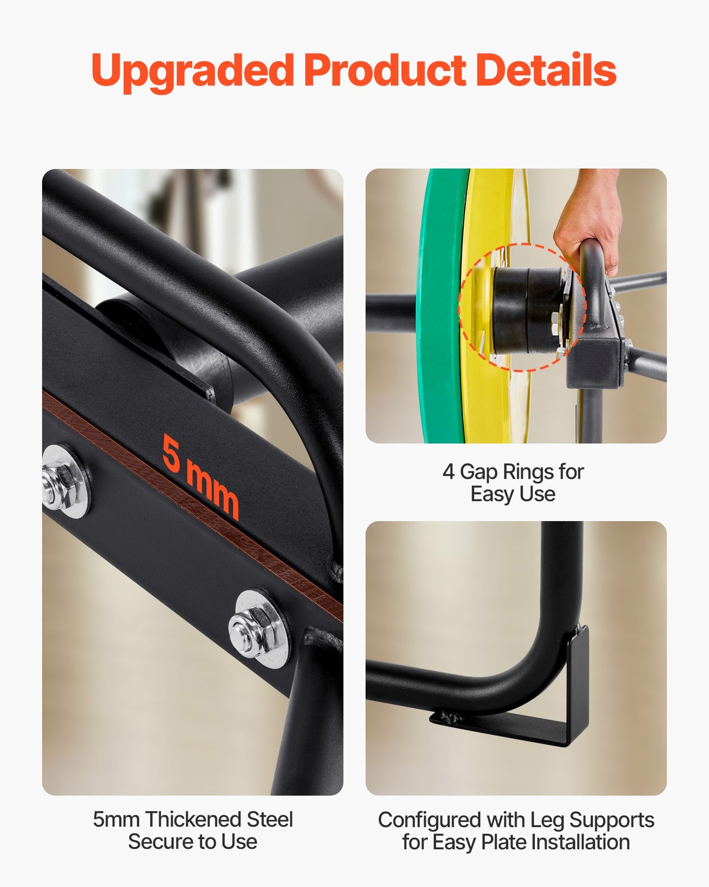 Heavy-Duty 500lb Capacity Steel Hex Trap Bar