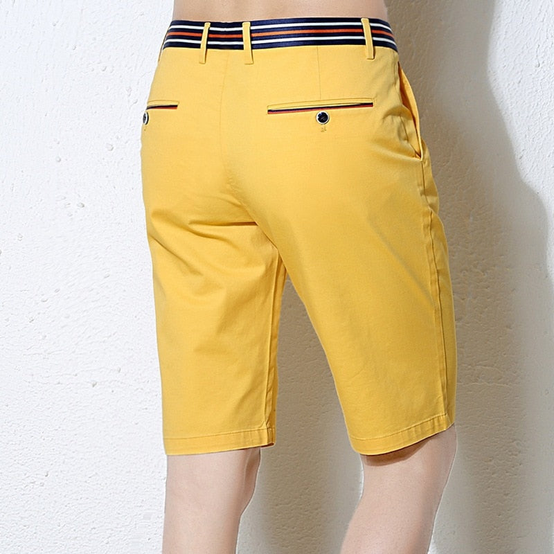 Men’s Stretch Cotton Shorts – Casual Summer Gym & Beachwear