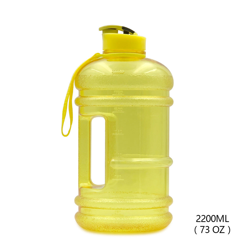 2.2L Dumbbell Sports Water Bottle – PETG Plastic, Gym Jug