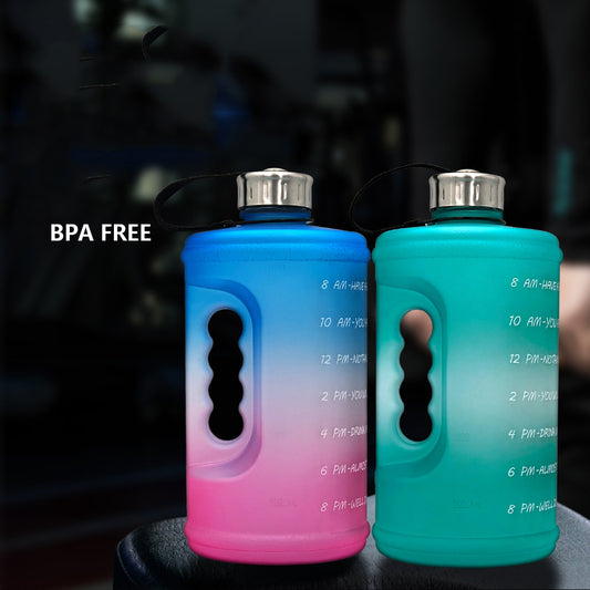 2.2L Gradient Sports Water Bottle – Large Capacity PETG Gym Cup