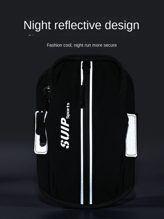 Outdoor fitness arm bag elastic men's and women's universal arm cover wrist bag fashionable waterproof running phone arm bag