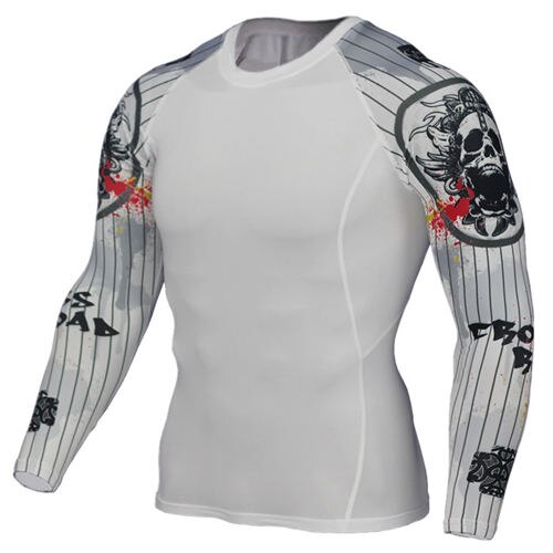 Men’s Wolf 3D Compression T‑Shirt – Fitness Running Gym Top
