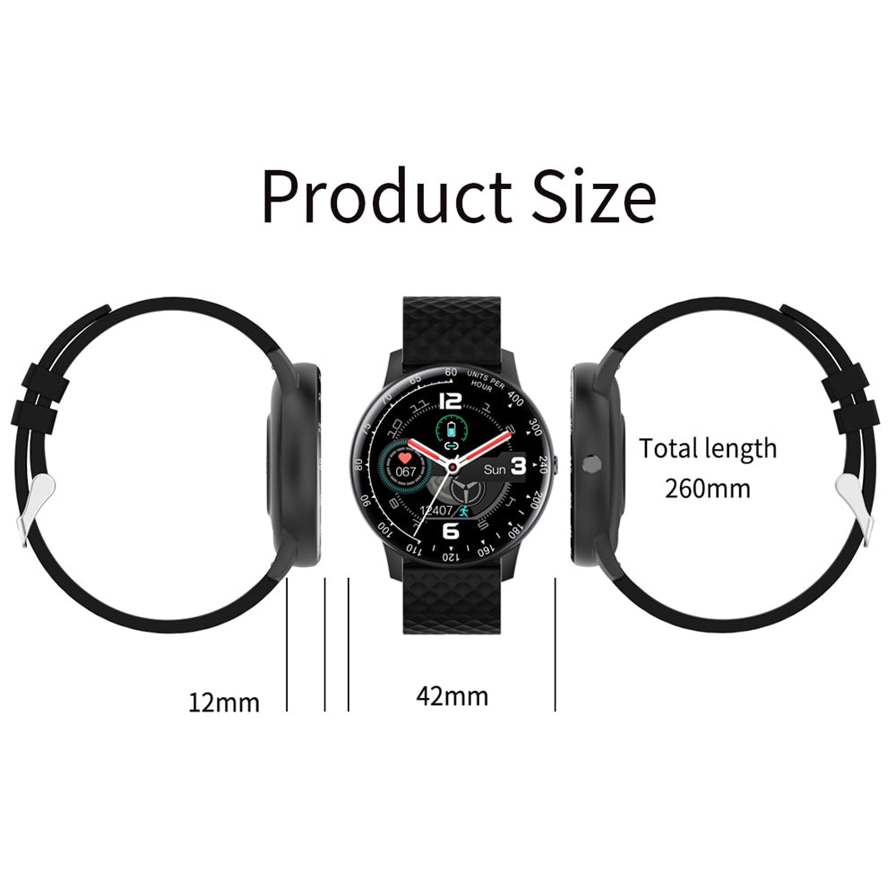 Smart Watch – Fitness Tracker with Heart Rate & BP Monitor, IP67 Waterproof