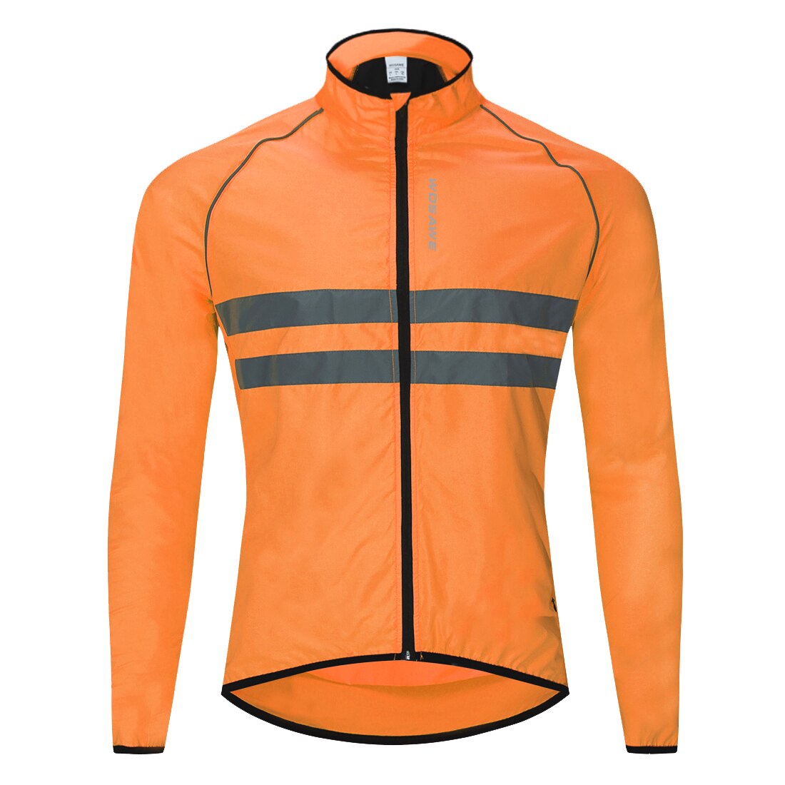 WOSAWE Reflective Cycling Windbreaker ā Hooded, Waterproof, Lightweight Sports Jacket