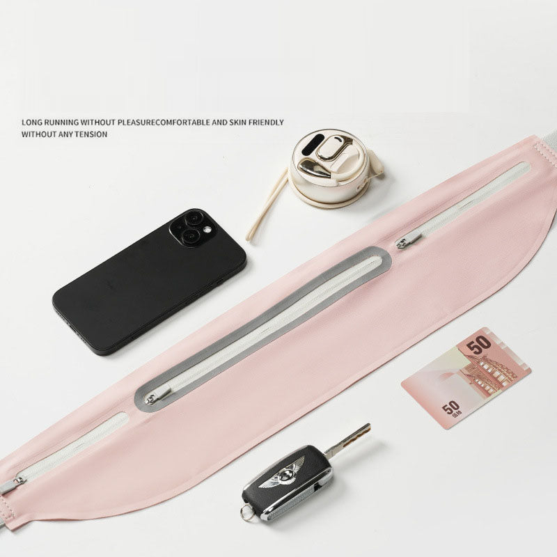 Outdoor sports running waist bag, ultra-thin capacity, close fitting mountaineering function, mobile phone bag waist bag | AthVault