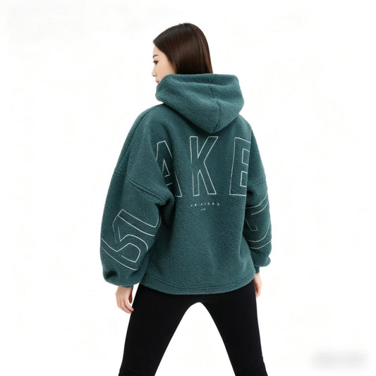 Women’s Hooded Pullover Sweatshirt – Warm Loose Fit