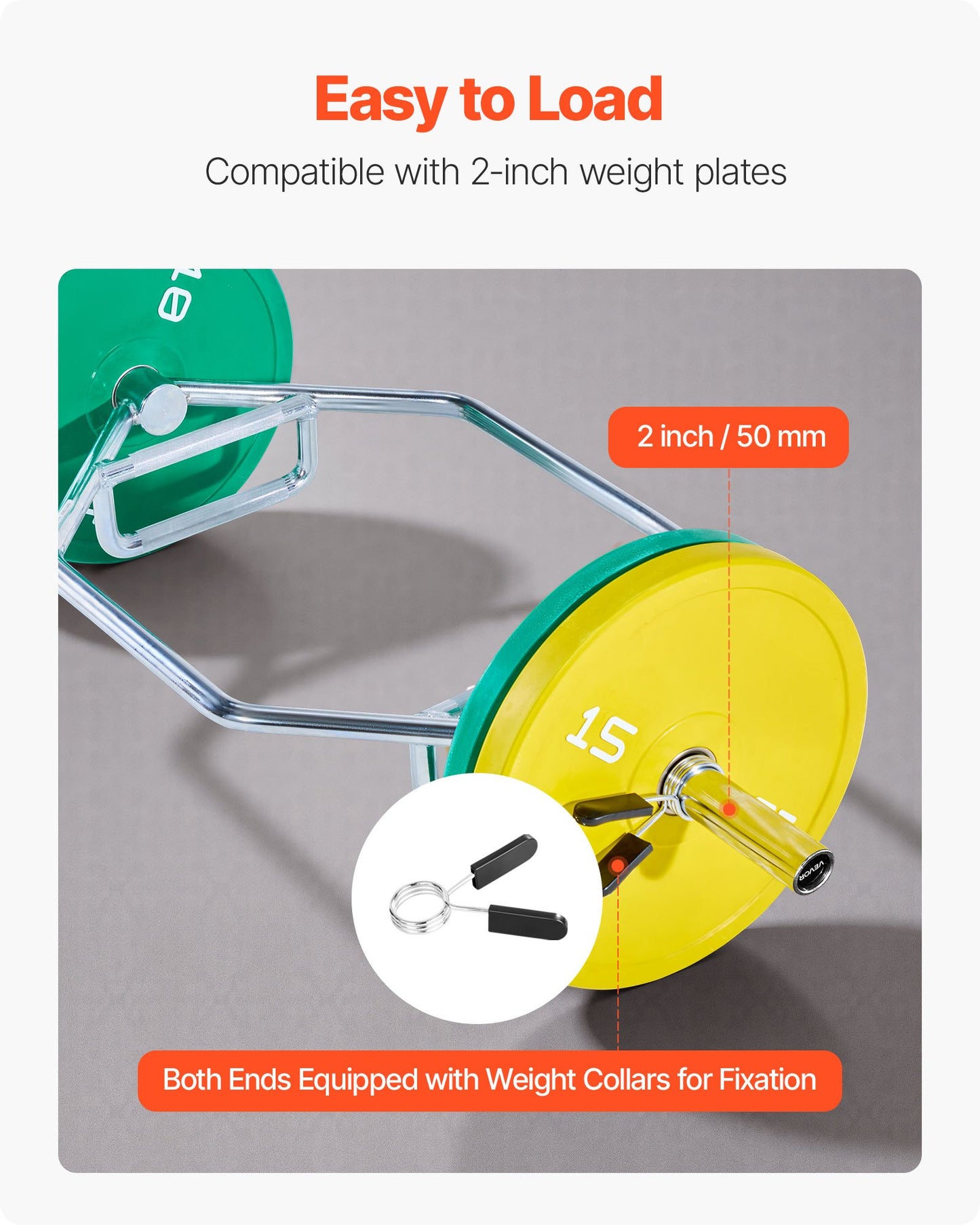 Heavy-Duty 800lb Olympic Hex Trap Bar – Silver Edition