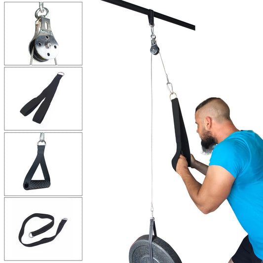 Fitness Pulley Cable Attachment for Biceps & Triceps