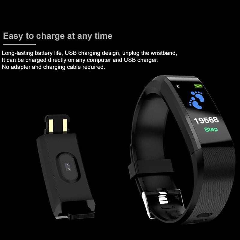 115 Plus Smart Bracelet – Fitness & Health Tracker