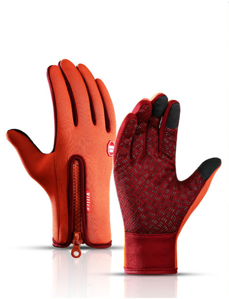 AthVault Winter Touchscreen Riding Gloves – Waterproof, Anti-Slip & Fleece-Lined