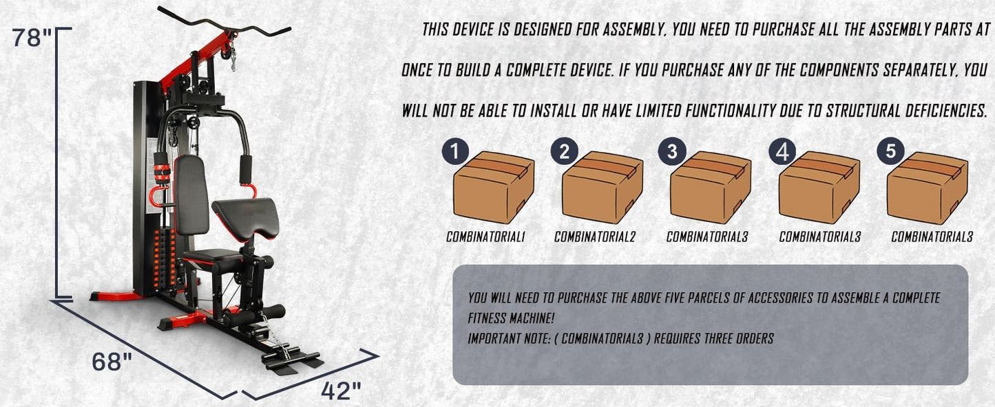 Heavy Duty Home Gym – 3‑Piece Strength Training Combination (Self Pickup Only)