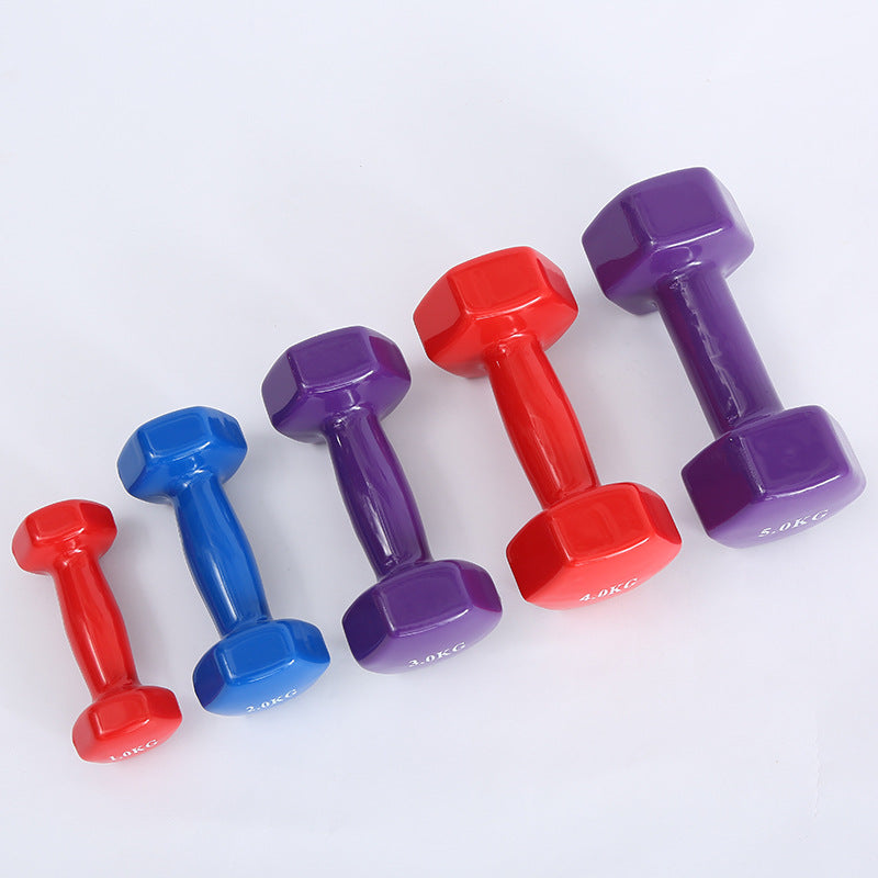 Color Fitness Dumbbells | Plastic Coated Dumbbells for Home & Yoga Training – AthVault