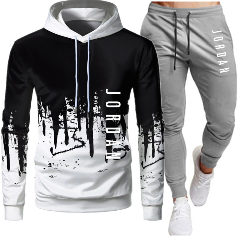 Winter Tracksuit Set for Men – Hoodie + Joggers