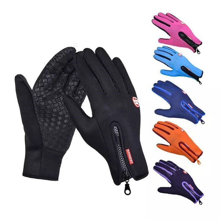 AthVault Winter Touchscreen Riding Gloves – Waterproof, Anti-Slip & Fleece-Lined