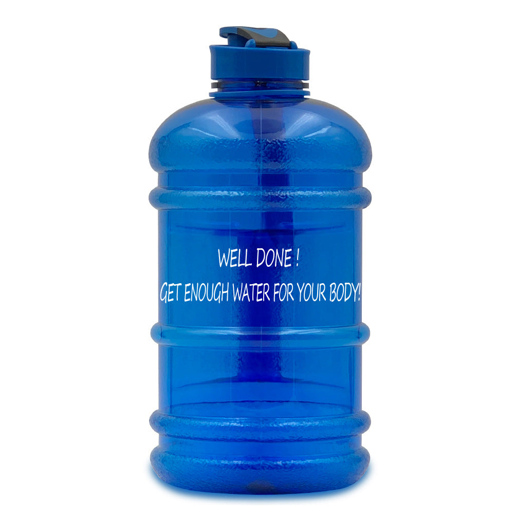 2.2L Dumbbell Sports Water Bottle – PETG Plastic, Gym Jug