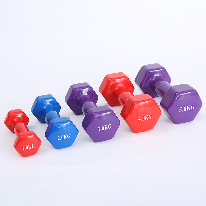 Color Fitness Dumbbells | Plastic Coated Dumbbells for Home & Yoga Training – AthVault