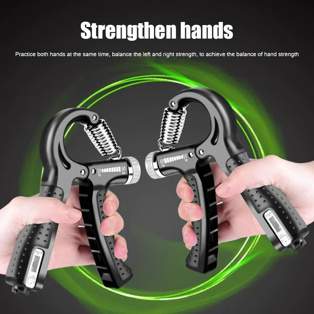 Adjustable Hand Grip Strength Trainer – Carbon Fiber Foam Gripper