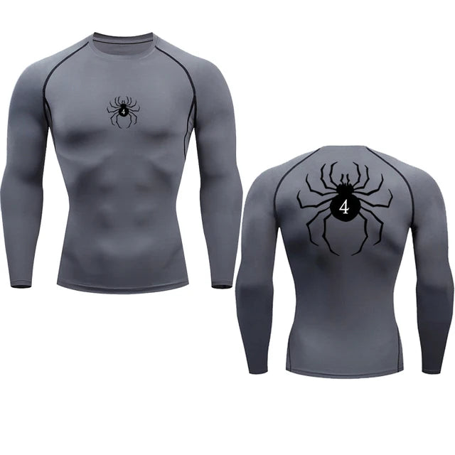 Hunter x Hunter → Spider Compression Tee → Quick Dry → Gym Fit → Summer Activewear