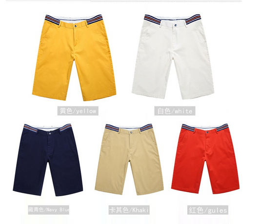 Men’s Stretch Cotton Shorts – Casual Summer Gym & Beachwear