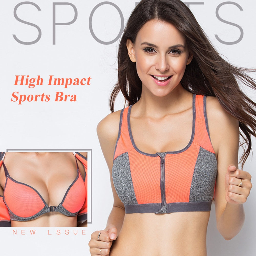 High Impact Push‑Up Sports Bra