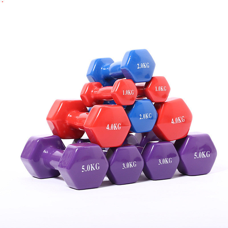 Color Fitness Dumbbells | Plastic Coated Dumbbells for Home & Yoga Training – AthVault