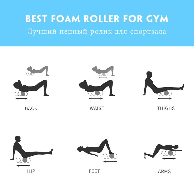 Foam Roller – Yoga & Pilates Muscle Massage Block.