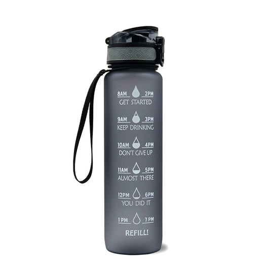1L Motivational Water Bottle – Tritan Leakproof Sports Kettle
