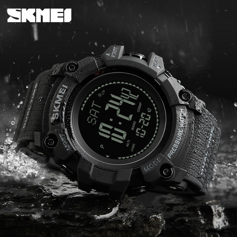 SKMEI 1358 Outdoor Watch – Digital Sport Compass & Altimeter, Waterproof