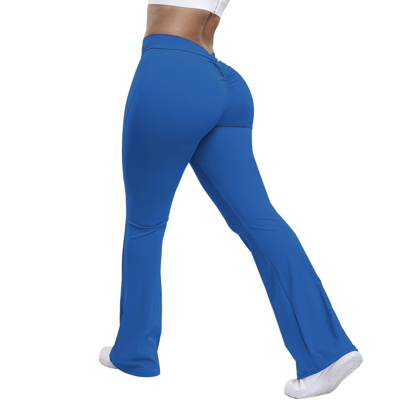 Women’s Peach Trumpet Pants – High Waist Hip‑Lifting Yoga & Fitness Wide‑Leg
