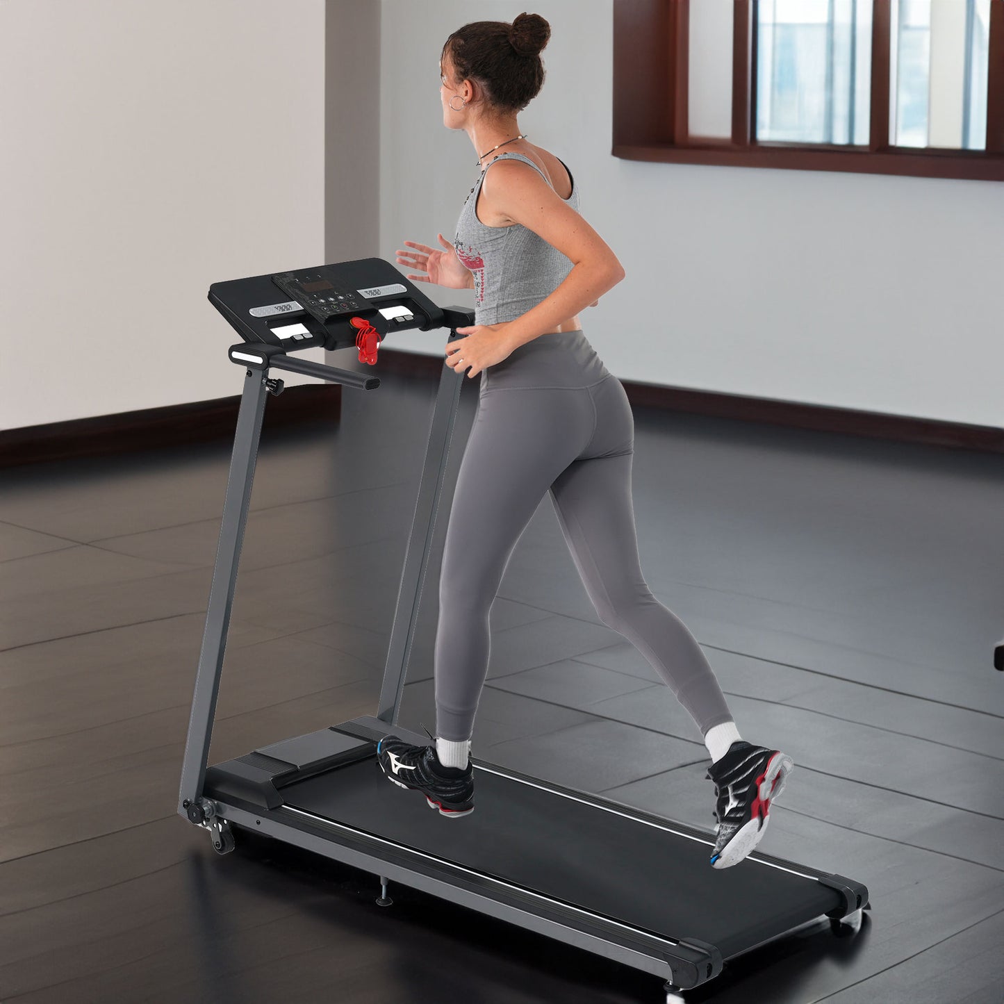 Folding Treadmill 2.5HP with Incline & Bluetooth Speaker