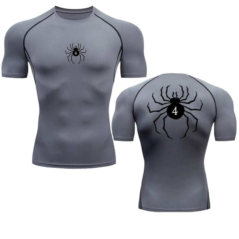 Hunter x Hunter → Spider Compression Tee → Quick Dry → Gym Fit → Summer Activewear