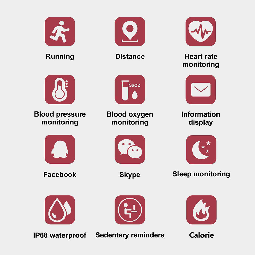 M3 Plus Smart Bracelet – IPS Color Screen Fitness Tracker, IP68 Waterproof