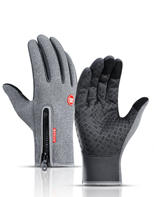 AthVault Winter Touchscreen Riding Gloves – Waterproof, Anti-Slip & Fleece-Lined