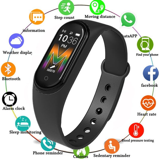 M5 Smart Watch Fitness Tracker (HR/BP)