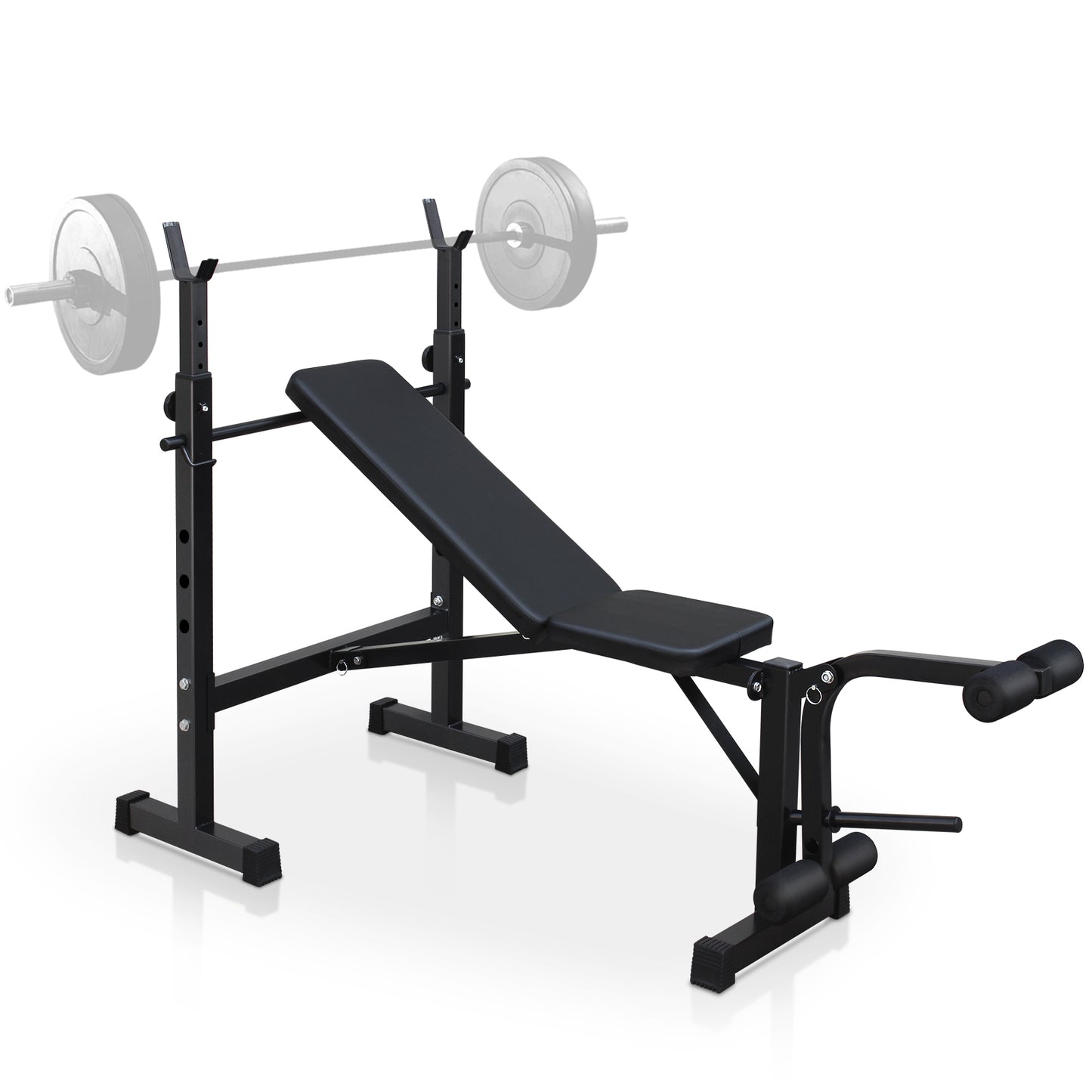 Olympic Weight Bench with Squat Rack – Home Gym Set