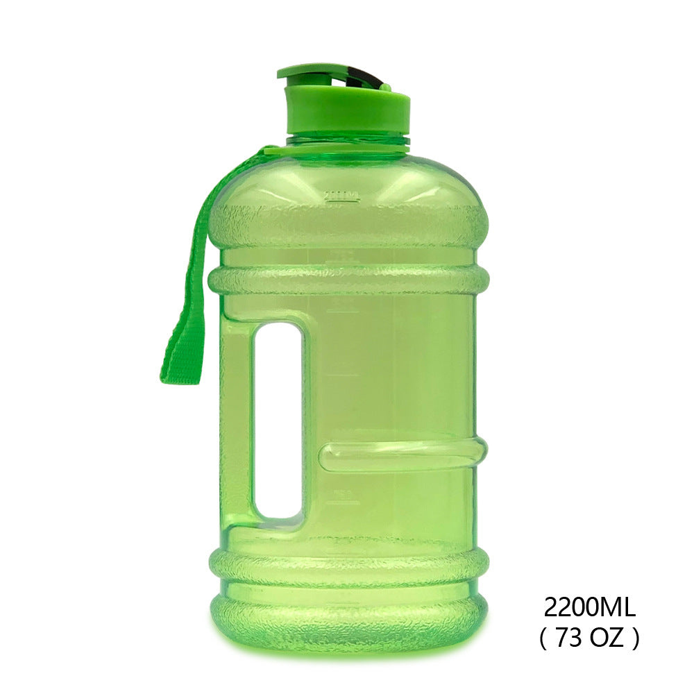 2.2L Dumbbell Sports Water Bottle – PETG Plastic, Gym Jug