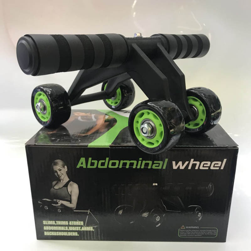 Foldable Abdominal Exercise Wheel – 4‑Wheel Design