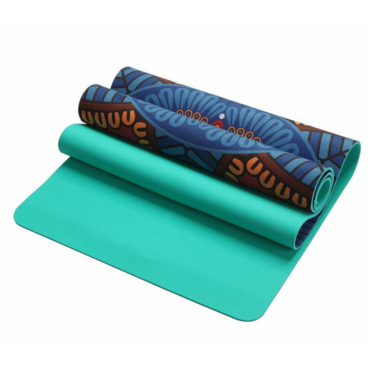 5mm Non‑Slip Yoga Mat – Soft Suede TPE Pad for Fitness & Pilates