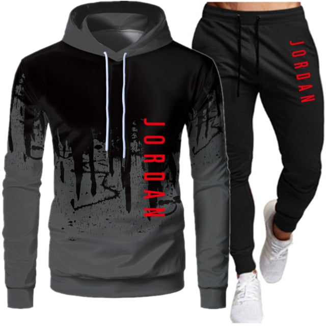 Winter Tracksuit Set for Men – Hoodie + Joggers