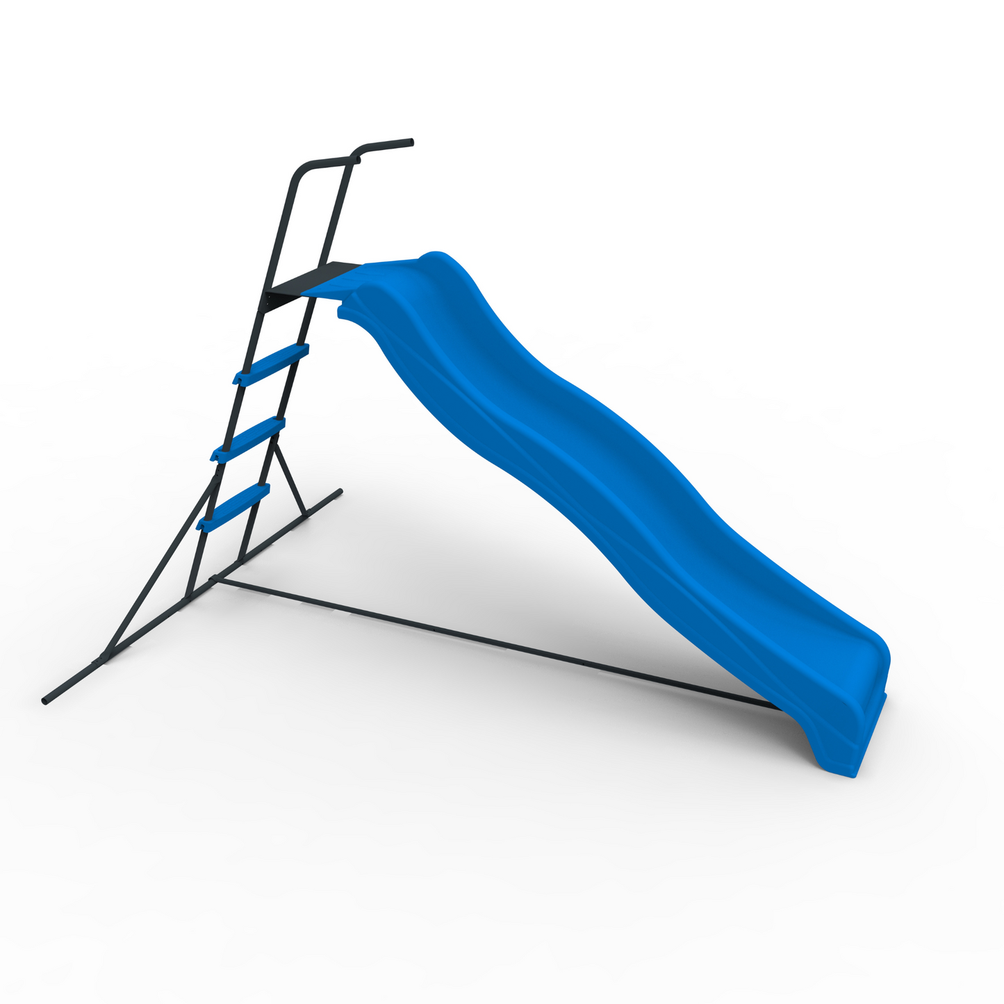 Kids 2.2M Freestanding Plastic Slide – Blue