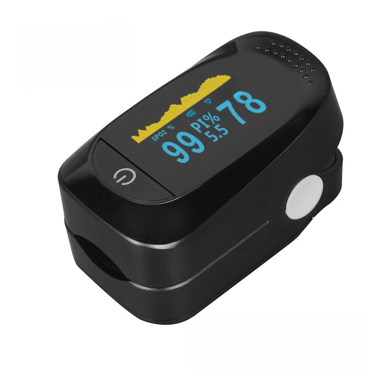 Finger clip type blood oxygen monitor