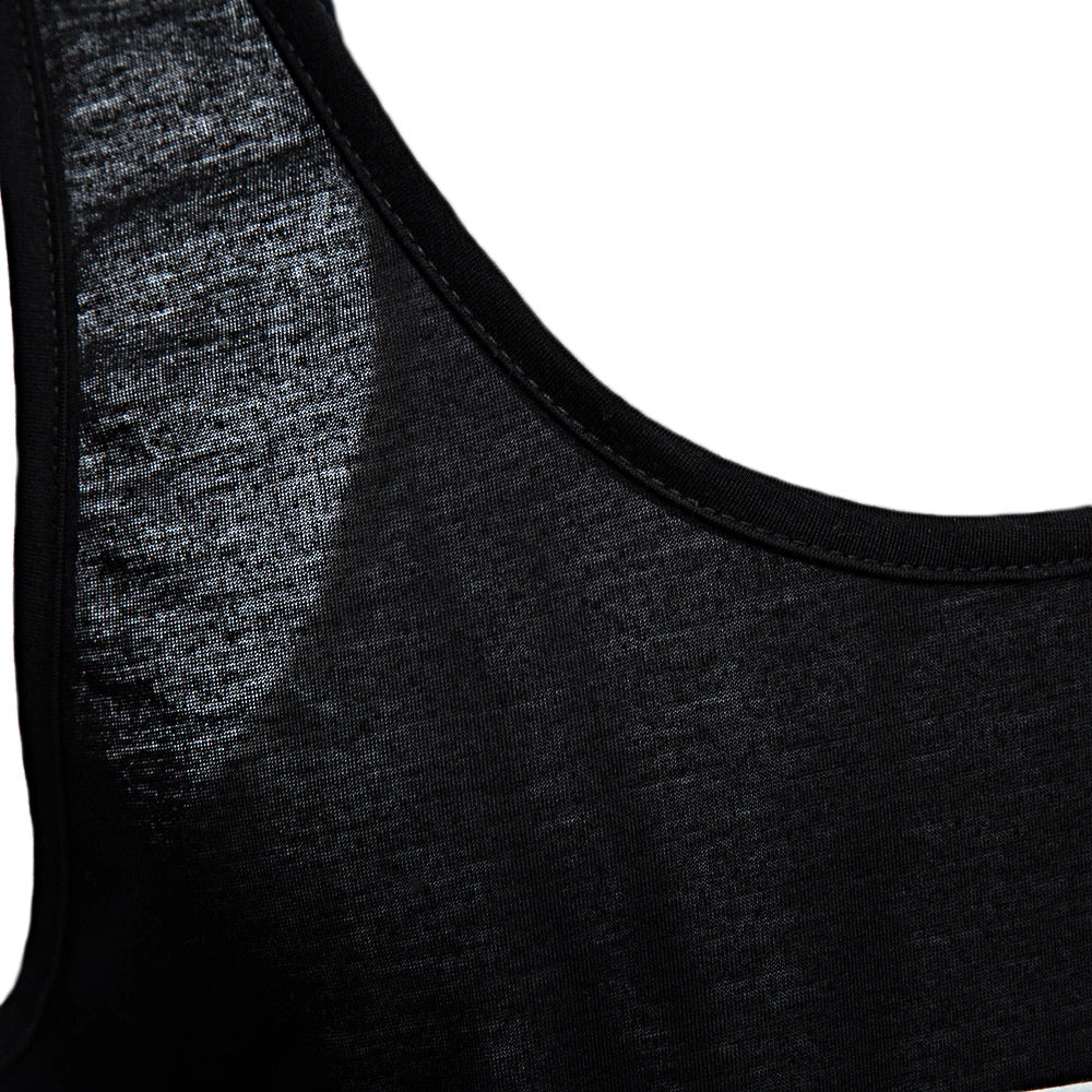 Men’s Racerback Gym Tank – Cotton Blend Scoop Collar