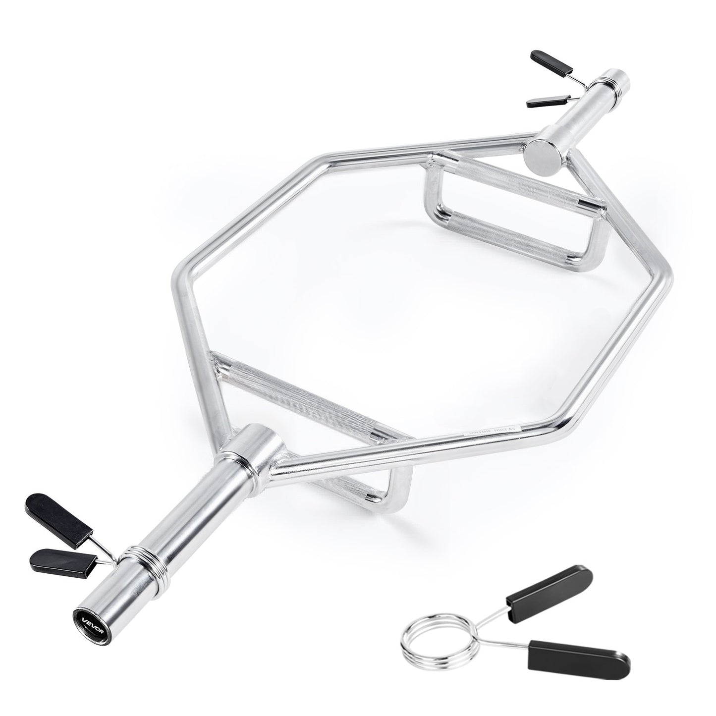 Heavy-Duty 800lb Olympic Hex Trap Bar – Silver Edition