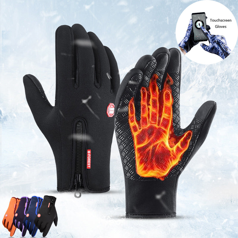 AthVault Winter Touchscreen Riding Gloves – Waterproof, Anti-Slip & Fleece-Lined