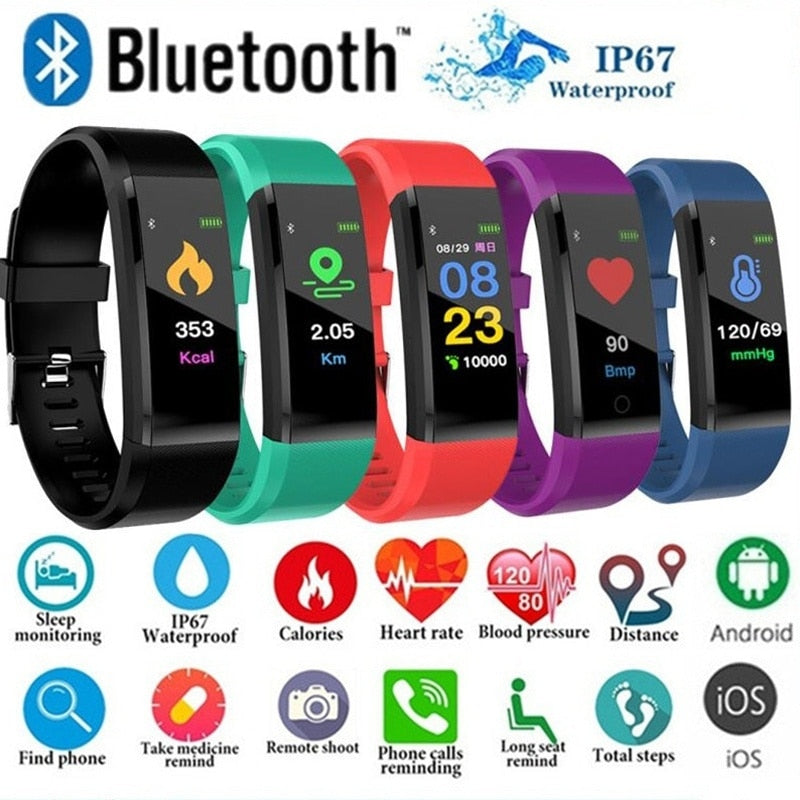 115 Plus Smart Bracelet – Fitness & Health Tracker